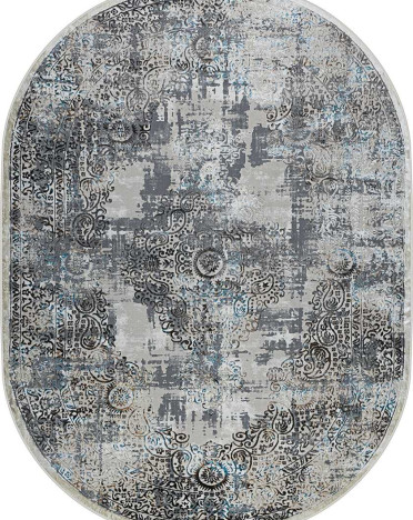 Ковер турецкий 37908B Roma (Полиэстер хит-сет, бежевый, серый, голубой)