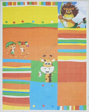 Ковер турецкий MKC001 Qum (Полиэстер хит-сет, разноцветный)