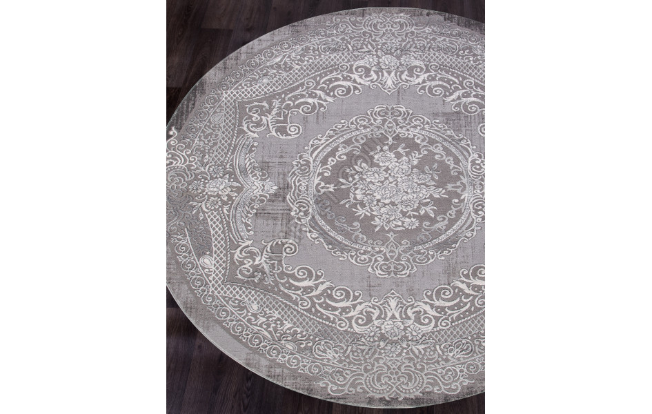 Ковер ARMINA 03762A - GREY / GREY Round
