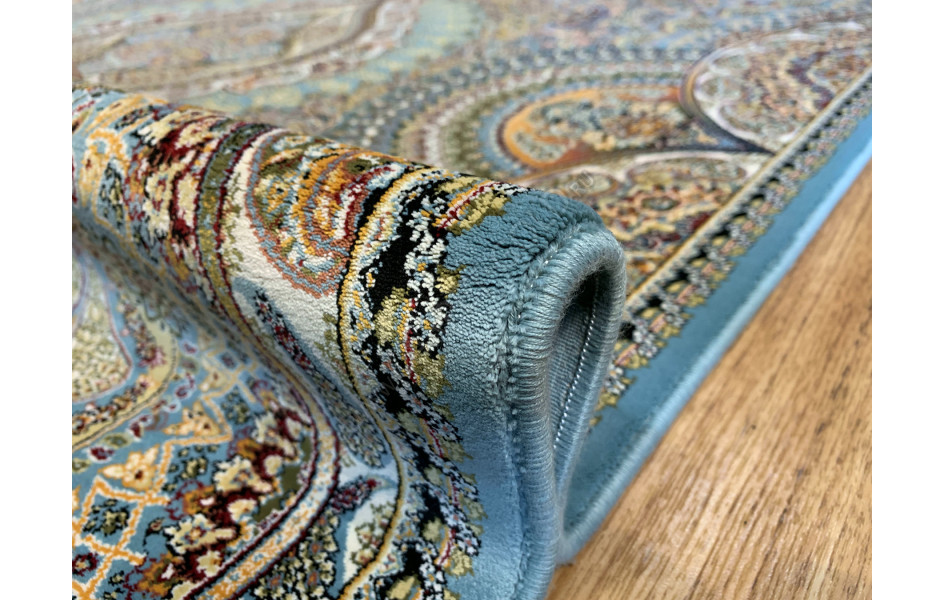 Ковер турецкий Абришим 3843 Mavi прямоугольный