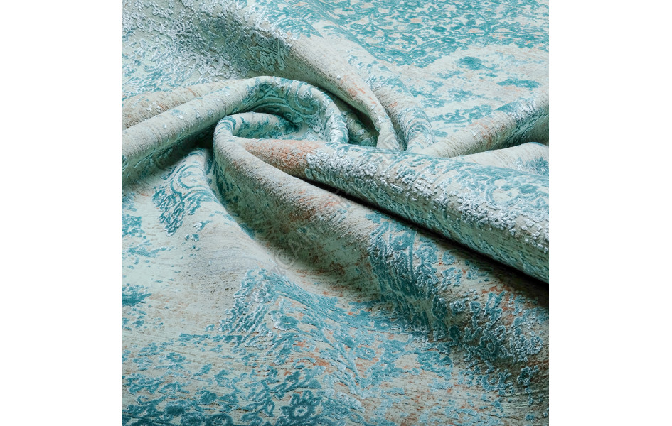 Ковер Art Deco ДИЗАЙН 3041B ЦВЕТ CREAM / JADE_TURQUOISE