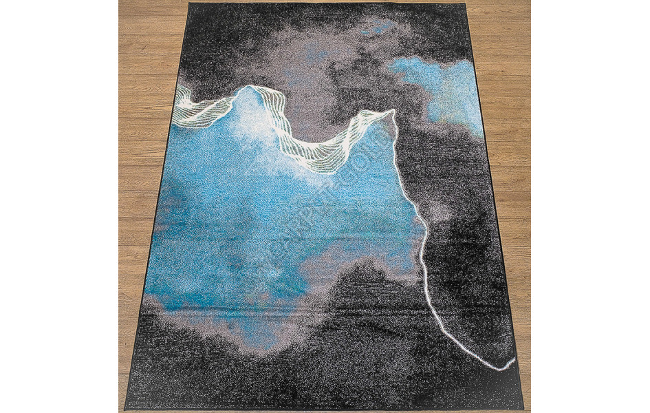 Детский чёрный ковер ДИЗАЙН 20741 ЦВЕТ 22044 Фэнси