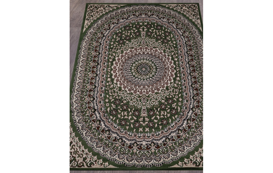 Ковер D504 - зеленый - Прямоугольник - коллекция GAVANA