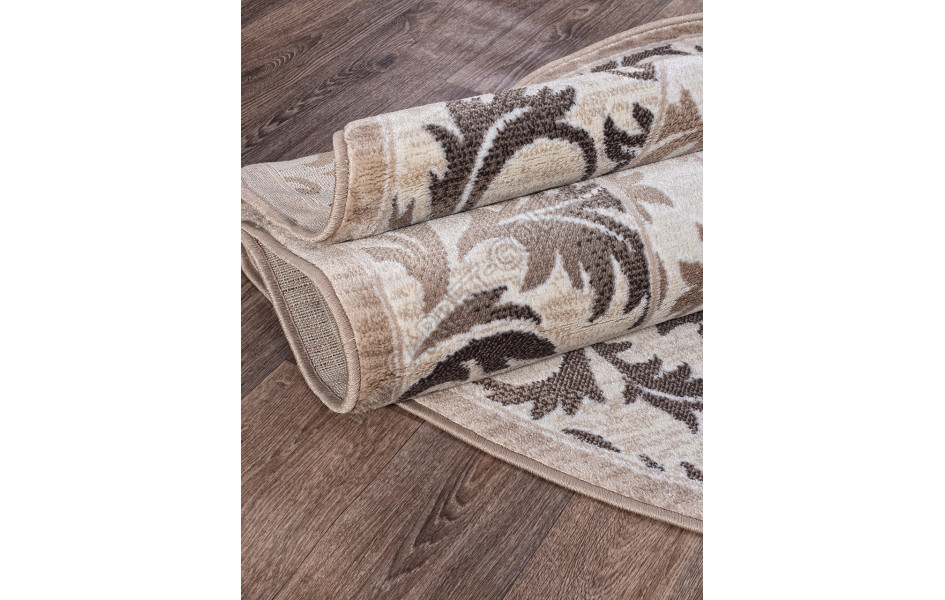 Российский ковер Valencia Delux D327 - CREAM-BROWN Овал