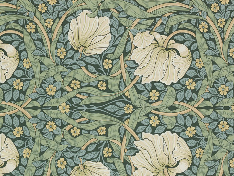 Орнамент нарцисса на восточном ковре