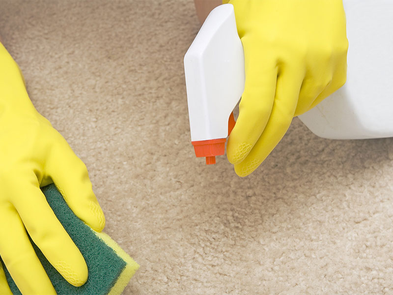 Чистка ковра уксусом